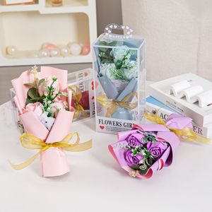 Bouquet di Sapone per la Festa della Mamma, Marca Inglese, Regalo Creativo per la Stagione di Laurea, Sapone a Forma di <span class=keywords><strong>Rosa</strong></span> Simulata per Insegnanti e Innamorati - Product Image 3