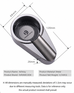 Ensemble cadeau trois pièces pour cigares : Ciseaux à cigares, Briquet, Cendrier, Coupe-cigares tranchant, Pinces à cigares, Kit d'accessoires pour cigares pour hommes, Boîte cadeau - Product Image 3