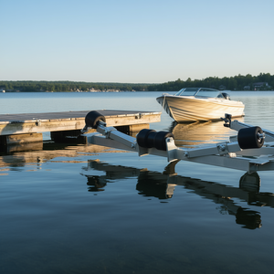 Support de fond de remorque pour bateau D0100X3QJUT, capacité 1760 lbs, rouleaux de quille pour remorques de bateaux - Product Image 2