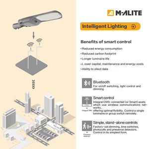 Éclairage routier extérieur à LED durable, étanche IP66, IK10, boîtier en aluminium, haut lumen, lampadaire - Product Image 4