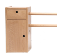 Cadre de marche Montessori en bois de hêtre pour bébé avec mains courantes, deux boîtes avec poignées pour l'apprentissage de la marche et l'entraînement à la marche
