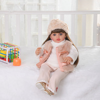 Poupée Reborn réaliste de 55 cm, en vinyle, cheveux bouclés, parlant russe, grande taille, télécommandée, jouet pour enfants, vente en gros