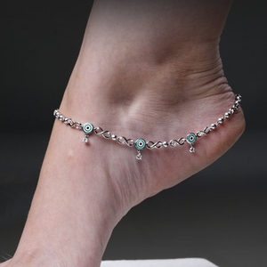 Elegante Tobillera de Plata 925 para Mujer, Cadena Ajustable con Dijes Modernos, Joyería de Pie a la Moda para Niñas, Regalo para Uso Diario - Product Image 2