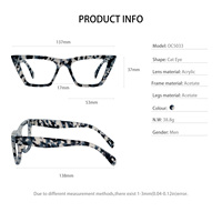 Retro Schildpatt-Katzenaugen-PC-Brille Damen Mode Optische Rahmen Modische Lesebrille