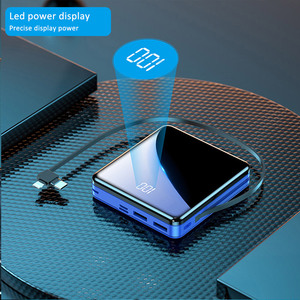 CYTLTB fábrica de banco de potencia personalizado <span class=keywords><strong>del</strong></span> teléfono de la marca de Bnak estación de carga con logotipo mini batería construido <span class=keywords><strong>en</strong></span> Cable de Banco de la energía - Product Image 4