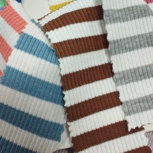 Gemütliche Kinder-Sweaterkleider für Jungen und Mädchen aus 240g Stoff, Hochelastische 4-Wege-Stretch-Bodysuits, Umweltfreundliches Garn, Gefärbte Streifen, <span class=keywords><strong>2</strong></span>*<span class=keywords><strong>2</strong></span> Baumwolle - Product Image 6