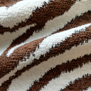 Nuevo Diseño de Tela Textil de <span class=keywords><strong>Cachemira</strong></span> con Patrón de Rayas de Zebra para Muebles de Sofá - Product Image 2