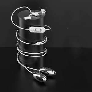 Huevos Vibradores de Metal Mágico, Vibrador de Bala Recargable <span class=keywords><strong>Cobra</strong></span> para la Masturbación Femenina - Product Image 4