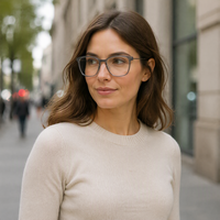 Monture de lunettes en titane hypoallergénique, respectueuse de la peau, lunettes de prescription, lunettes anti-lumière bleue.