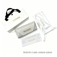 Coffret d'Emballage de Lunettes Pliantes Personnalisé avec Logo pour Lunettes de Soleil Fantaisie, Étui en Carton et Sacs