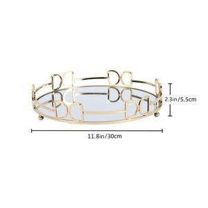 Bandeja Dorada para Servir <span class=keywords><strong>Sushi</strong></span>, Estilo Europeo y Asiático, Plato de Metal para Servir y Almacenar, para Cocina Japonesa - Product Image 4