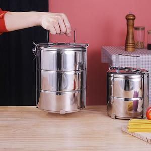 不锈钢304食品容器印度饭盒廉价食品载体