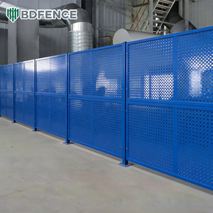 <span class=keywords><strong>Valla</strong></span> de Separación para Taller de Perforación Galvanizada - Barrera Industrial Resistente a la Oxidación para Separación de Áreas de Almacenamiento en Almacenes - Product Image 2