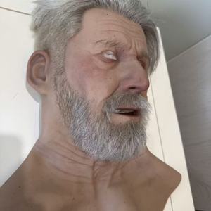 Maschera Realistica da Anziano in Silicone con <span class=keywords><strong>Capelli</strong></span> e Barba Oggetti di Scena Cinematografici Maschera di Halloween di Alta Qualità Trucco da Ballo per Crossdresser - Product Image 2