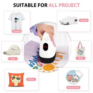 Mini Manual Heat Transfer <b>Machine</b> With Ergonomic Handle for Customizing Shoes T-Shirts and <b>Vinyl</b> Projects-Brand New <b>Vinyl</b> Heat P - Product Image 2