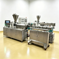 Ligne de production de snacks soufflés à double extrudeuse, machine à fabriquer des aliments soufflés au maïs, en acier inoxydable, automatique