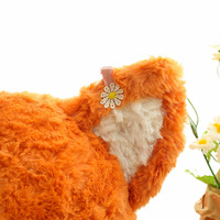 Peluche renard mobile, adorable coussin renard en peluche pour filles, cadeau