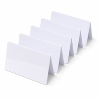 Carte PVC blanche vierge NFC NFC216 13,56 MHz, carte intelligente RFID compatible avec les smartphones compatibles NFC