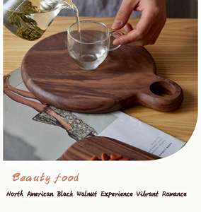 <span class=keywords><strong>Planche</strong></span> à découper en ébène double face à succès avec trous de suspension, sûre pour les aliments pour bébés et les cuisines familiales - Product Image 6