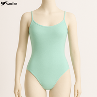 Maillot de Danza para Mujeres y Niñas |   Maillot de Ballet de Terciopelo para Danza, para Actuaciones y Clases |   Diseño Elegante de Corte Alto