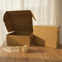 Carpeta de Envío Corrugada Personalizada, Ecológica, con Materiales Reciclados, Cierre Magnético y Asa para Mudanzas, Embalaje de Comercio Electrónico y Regalos