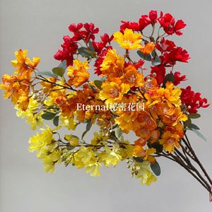 Rama Individual de Crepé de Murta Artificial Secret Garden, Flor de Seda para Decoración de Bodas, Hecho a Mano, Origen China - Product Image 1