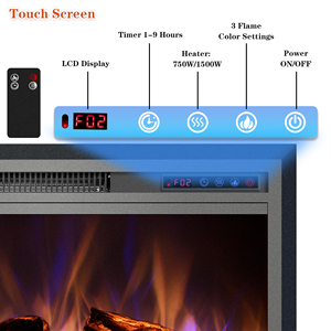 <span class=keywords><strong>Insert</strong></span> de <span class=keywords><strong>cheminée</strong></span> électrique Luxstar 33 pouces avec flamme LED, télécommande et décoration intérieure, vente en gros à prix réduit pour les chauffages d'hiver - Product Image 3