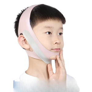 Masque V-Line Exerciseur de mâchoire avec mentonnière Sangle faciale réutilisable Jawline Shaper Wraps Support pour soulever le menton - Product Image 1