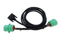Cable Divisor en Y DB15 a Tipo 2 Verde J1939 Macho y Hembra, Cable de Extensión Divisor en Y para Bus CAN, para Dispositivos ELD de Camiones Pesados
