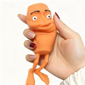 Handmade Wooden <b>Stick</b> <b>Man</b> Vent <b>Toy</b> Shark Style Squeeze Decompression Ornament for Gift - Product Image 3