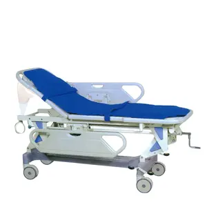 Carrello dell'ospedale dell'ambulanza ruota mobile barella dell'ambulanza di emergenza carrello di trasferimento del paziente letti ospedalieri ruote