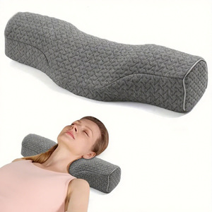 Oreiller cervical en mousse à mémoire de forme type bonbon pour soulager les douleurs cervicales, soutien de la tête, utilisation à domicile, soutient la courbure de la colonne vertébrale, résiste à la compression - Product Image 4