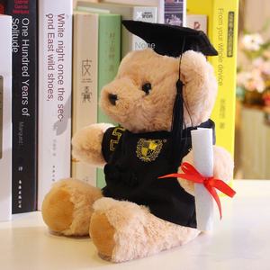 Doktor Şapkalı Oyuncak Ayı Bebek Süper Yumuşak Peluş Mezuniyet Sezonu Yıldönümü Stres Giderici PP Pamuk ODM 20CM Elde Yıkanır - Product Image 4