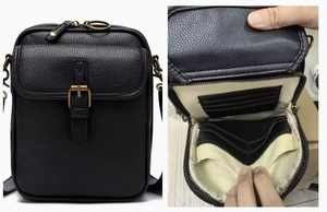 Sac bandoulière vintage imperméable en PU pour femme avec sangle réglable, rabat à boucle et fermeture éclair, idéal pour les voyages quotidiens - Product Image 3