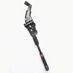 Soporte lateral para bicicleta de montaña, soporte de estacionamiento ajustable de acero de 40-45Cm, accesorio de soporte trasero para bicicleta, color negro - Product Image 1