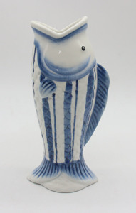 <span class=keywords><strong>Vase</strong></span> en céramique avec motif de sardines fumées de Monterey Bay, décoration d'intérieur, ornement, récipient en porcelaine blanche pour la décoration d'étagères et de tables - Product Image 2