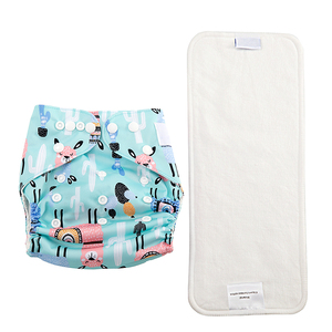 Pannolino doppio petto per bambino personalizzato stampato multi-pulsante regolabile forte assorbimento di acqua anti-penetrazione pannolino lavabile - Product Image 4