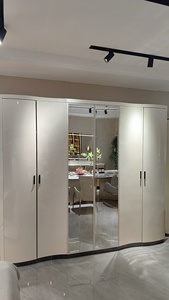 Juegos de Dormitorio de Lujo Estilo Turco, Cama King Size Elegante con Luces LED, Muebles para el Hogar - Product Image 6