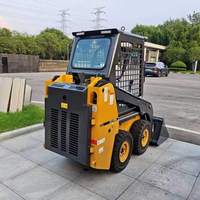 Mini Skid Steer Loader Profesional XC7-SR04 dengan Sistem 4WD untuk Pekerjaan Lanskap di Lokasi Konstruksi