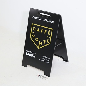 Foldable Stainless Steel A-<b>frame</b> Sign Sidewalk Signs Outdoor Stand Double Sided Advertising Boards a <b>Frame</b> Sign - Product Image 4