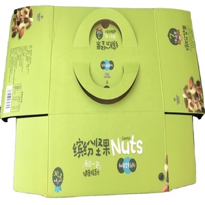 Wholesale Eco friendly Logo Designer Brown Corrugated Cardboard Packaging Foldable Paper Box For FOOD/NUTS