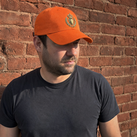 Casquette de baseball en sergé de coton pour homme, broderie Gold Crest de haute qualité, personnalisable avec logo, vente en gros fabricant