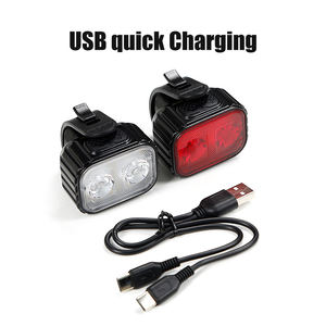 Bộ đèn xe đạp trước sau <span class=keywords><strong>2025</strong></span>, đèn <span class=keywords><strong>LED</strong></span> USB sạc lại, đèn pin, phụ kiện xe đạp leo núi, xe đạp đường trường - Product Image 4