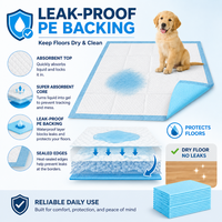 Tapis d'entraînement pour chiens en gros avec noyau absorbant SAP, tapis jetables pour chiots anti-fuites avec film bleu au dos, fourniture directe usine