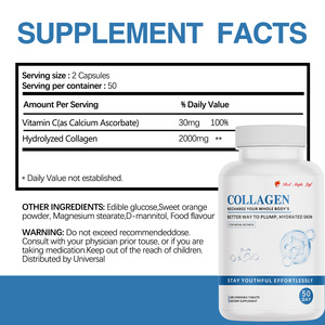 Tabletas Masticables <span class=keywords><strong>de</strong></span> Colágeno Hidrolizado, Péptidos Tipo I y III, Alta Absorción, Antienvejecimiento y Belleza <span class=keywords><strong>de</strong></span> <span class=keywords><strong>la</strong></span> <span class=keywords><strong>Piel</strong></span>, Sin GMO - Product Image 3