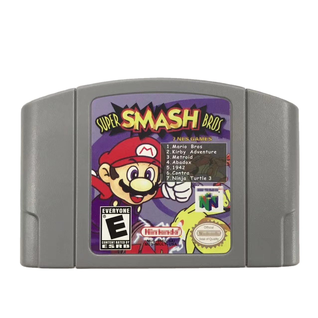 64 + 7in1ビデオゲームカートリッジカードN64マリオカート64大