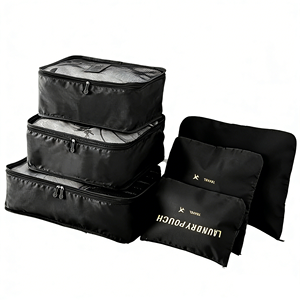 <span class=keywords><strong>Set</strong></span> di 6 Cubi Organizzatori da Viaggio con Chiusura a Cerniera, Riutilizzabili e Leggeri, <span class=keywords><strong>per</strong></span> Valigie e Borse da Viaggio - Product Image 1