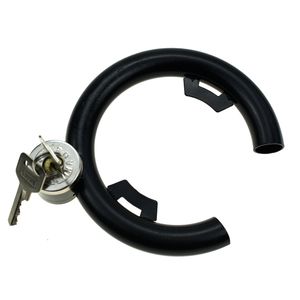 YH2004 Serrure de vélo en forme de fer à cheval unique 6*1200mm chaîne en acier avec serrure de <span class=keywords><strong>cadre</strong></span> de vélo noir sécurise la roue et le casque ensemble - Product Image 3