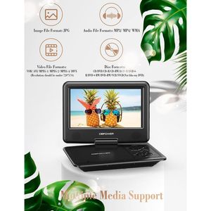 DBPOWER 11.5 Inch Portable Car DVD <b>Player</b> 9 Swivel Screen Rechargeable Battery CD DVD <b>USB</b> SD Card Support - Product Image 3