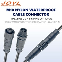 Câble Connecteur Étanche JOYL M10 250V 8A IP67/IP68 1-10 Broches pour Connexions Électriques d'Automobiles et de Navires